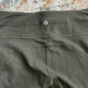 Lululemon invigorate high-rise-  dark olive - size 8